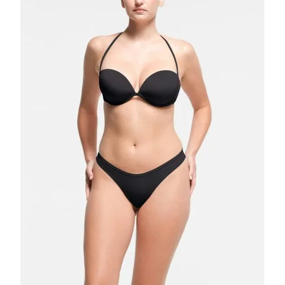 SKIMS Multi-Way Bra Underwire Bra Onyx Size 34D NWT - Picture 3 of 11